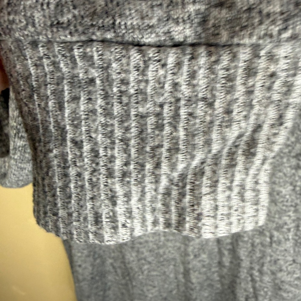 Saturday Sunday‎ Anthro Gray Marled Knit Shawl Collar Button Pullover Sweater - Picture 6 of 8